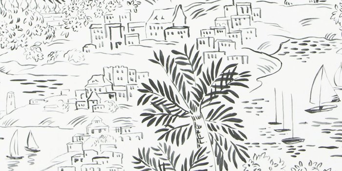 1440x1920 Ralph Lauren Homeport Novelty Wallpaper, Jet, Prl030/01