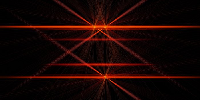 2560x1440 Download wallpaper 2560x1440 lines, glitter, red, black widescreen