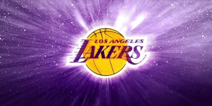 1332x850 Wallpaper Basketball, Background, Logo, Purple, NBA, Los Angeles