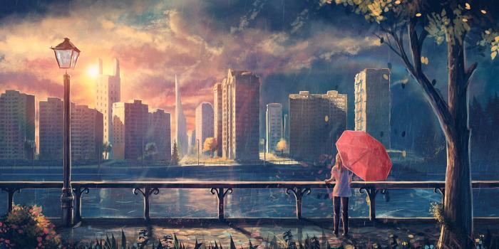 4096x2160 Beautiful Anime Landscape Wallpaper 1920x1080 Ultra Hd | HD Wallpaper