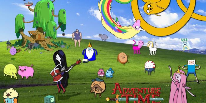 1680x1050 Threw some adventure time onto classic Windows Wallpaper, hope you