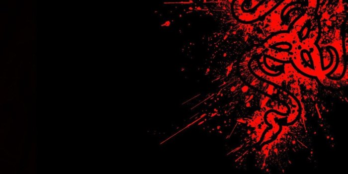 1366x768 Razer Wallpapers HD Red