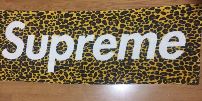 2048x1536 Supreme 2009 Box Logo Leopard / Cheetah Print Towel - DISPLAYED NEVER WASHED