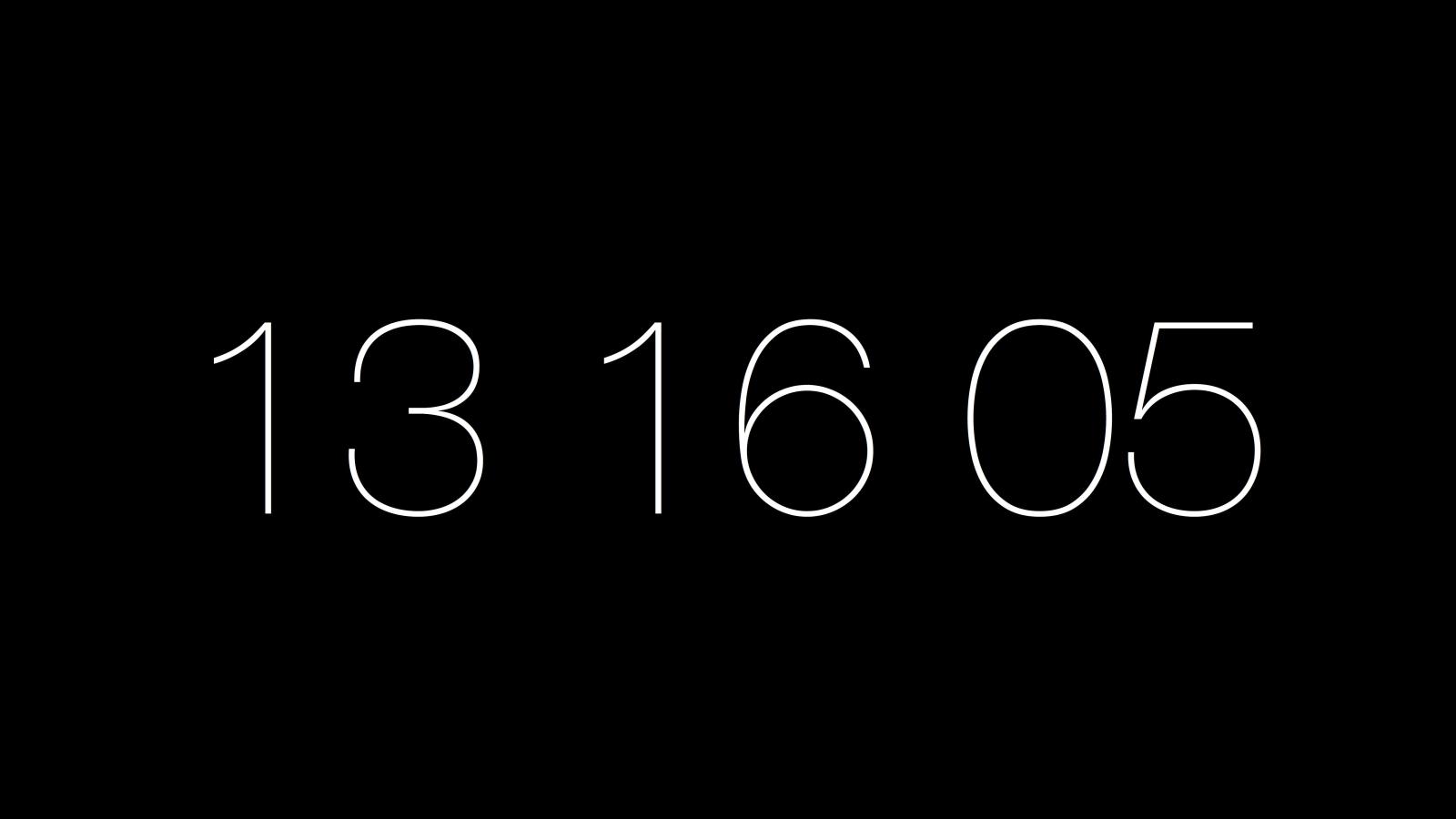 5120x2880 Minimalist clock screen savers for Mac