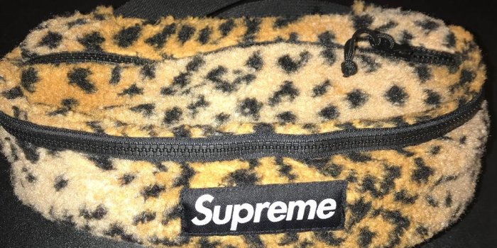 1000x1000 Supreme Leopard Fleece Waist Bag
