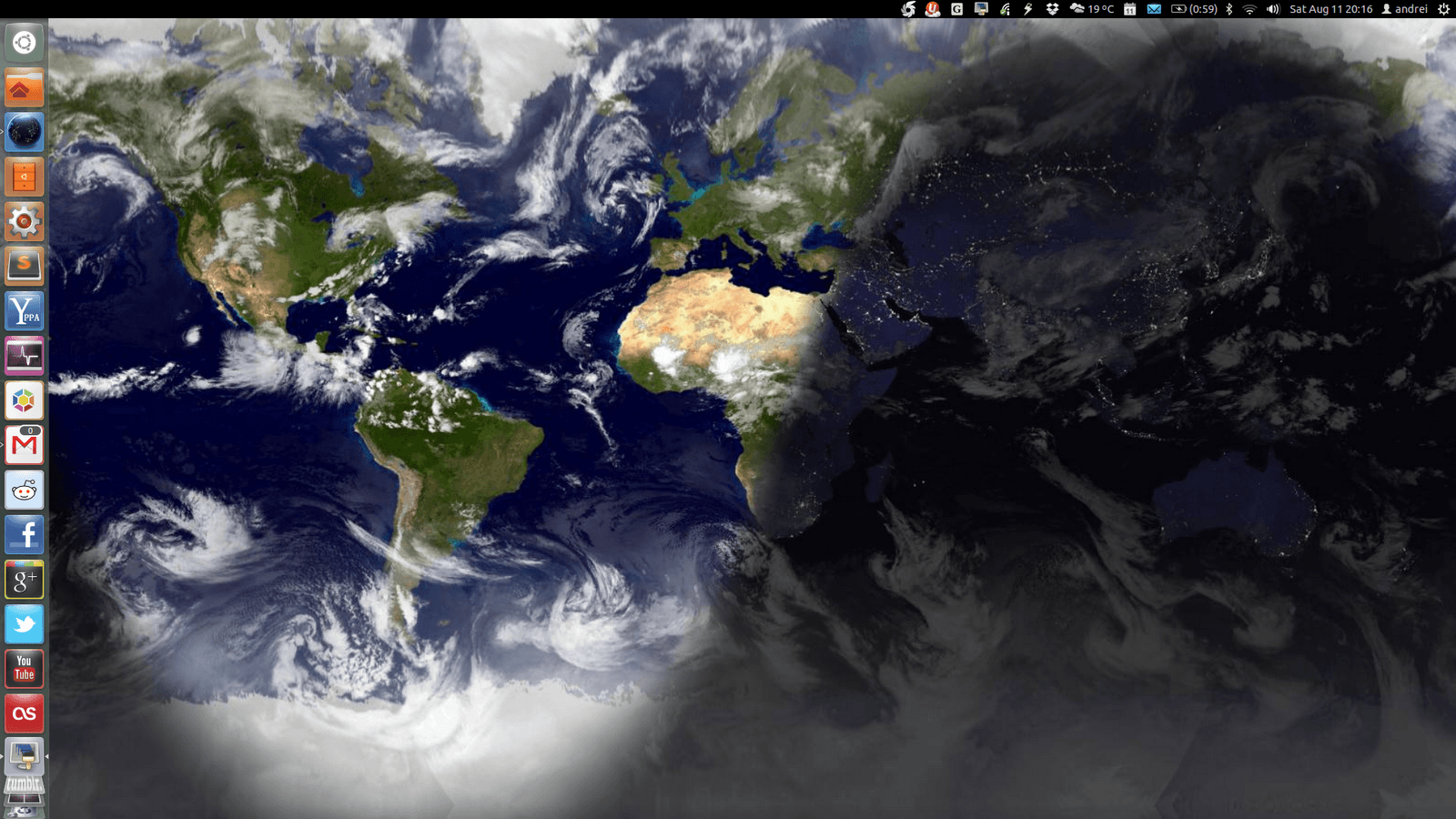 1600x900 Use Various Wallpapers With A Real-time Working Clock - Earth Live