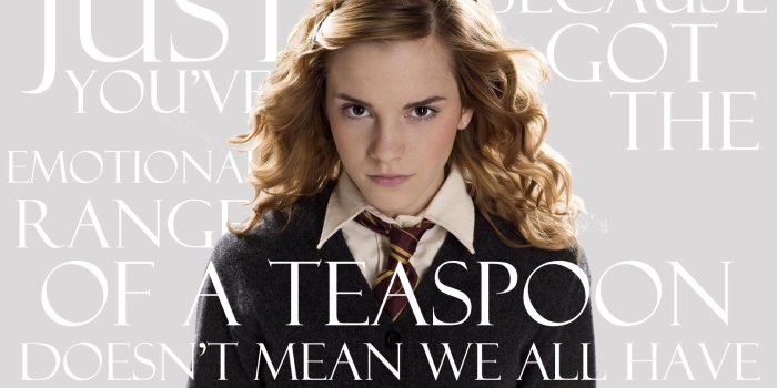 1680x1050 Emotional Range of a Teaspoon Hermione Quote Wallpaper and