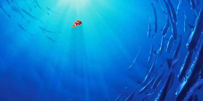 1366x768 wallpaper for desktop, laptop | aw13-nemo-disney-film-anime-sea