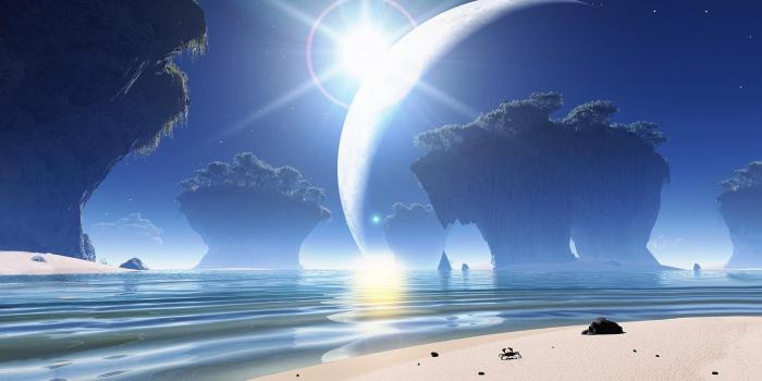 1920x1080 Anime Beach Scenery Wallpaper 6379 - Sea Waves (#1639447) - HD