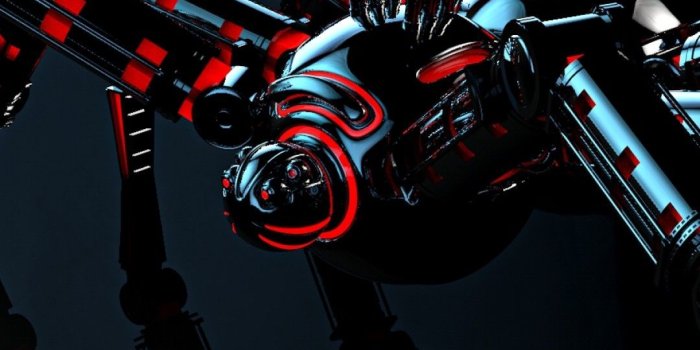 1080x1920 Mechanism Reflection Spider Robot Wallpaper For Android HD
