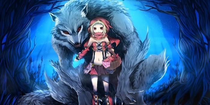 1600x900 2969363 anime anime girls wolf wallpaper and background | Anime