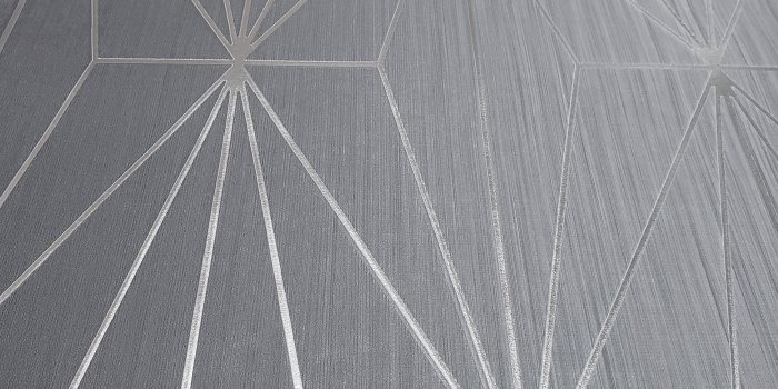 3024x3024 WM70301401 Geometric lines wallpaper Ombre Gray Silver Metallic