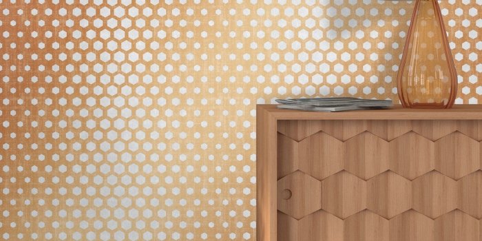 1256x1280 HEXAGON OMBRE - GREY