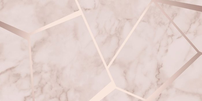 1200x1200 Fractal Geometric Marble Wallpaper - Rose Gold Metallic