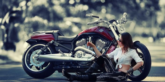 1440x900 Girl Motorcycle ❤ 4K HD Desktop Wallpaper for 4K Ultra HD TV