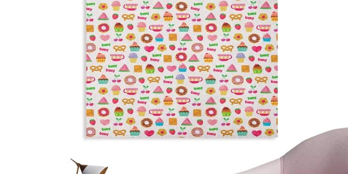 1000x1000 Amazon.com: Anzhutwelve Tea Party Wallpaper Sweets Candies Cookies