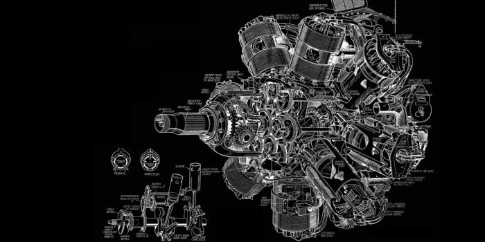 1195x700 Engine Diagram BW Black aircraft airplane wallpaper | 3244x1900