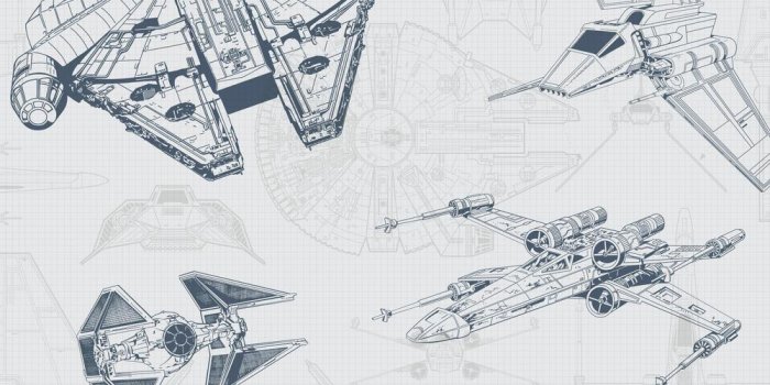 1000x1000 Disney Kids III Star Wars Ship Schematic Wallpaper