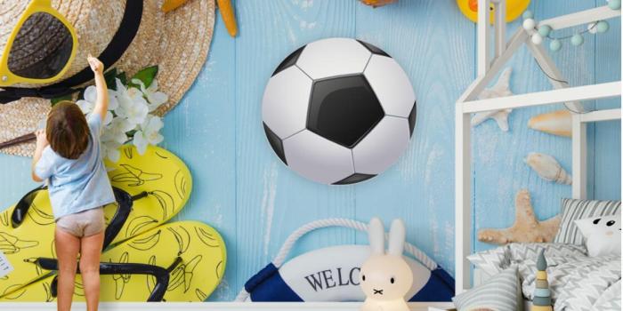 1120x855 3d room wallpaper custom photo non-woven mural Nordic cute cartoon football  sunglasses children room background wall painting wall-papers