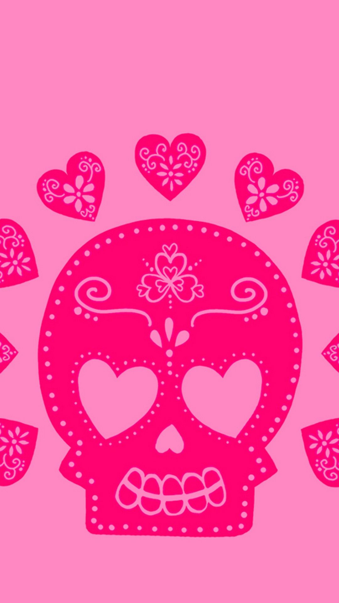 1080x1920 Skull Cute Girly Wallpaper Android | 2019 Cute Wallpapers