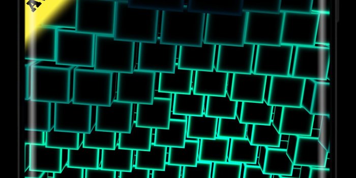 1440x2560 Neon LED Cubes Particles 3D Live Wallpaper for Android - APK Download