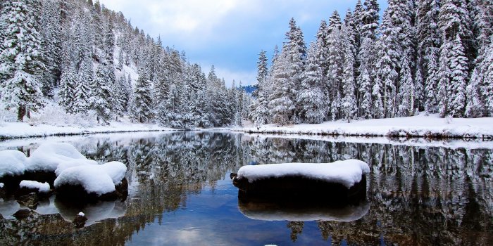 2560x1600 Description Download Winter River Wallpaper In 2560x1600 Resolutions