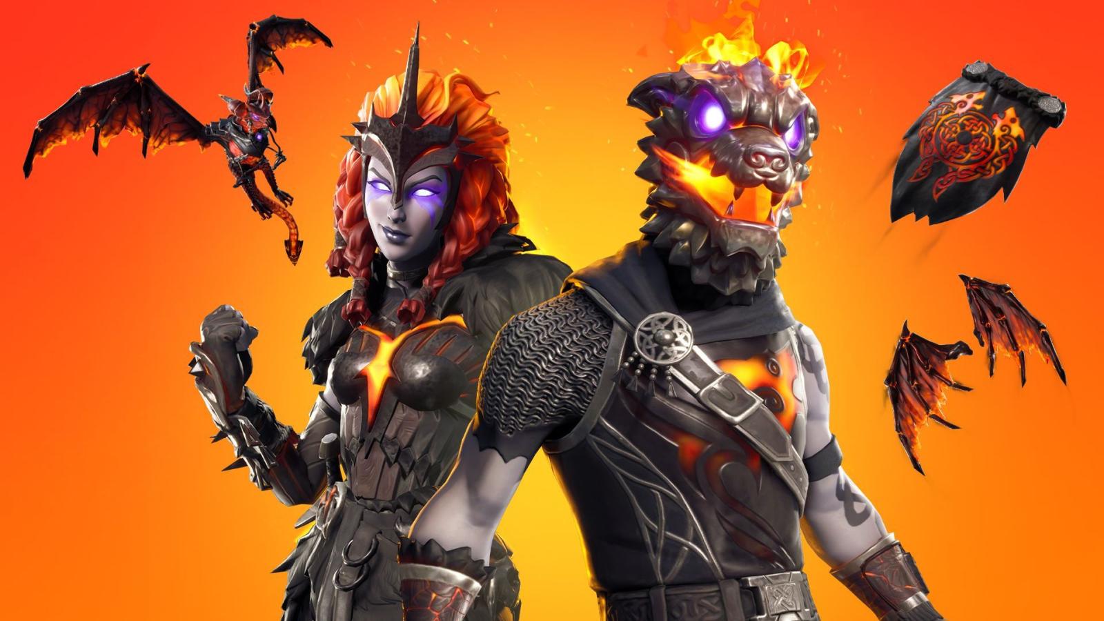 1920x1080 Molten Battle Hound Fortnite Skin Details + Wallpapers - Supertab Themes