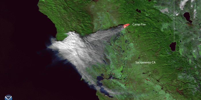 1920x1080 Plumes of Smoke Cover Portions of Northern California | NOAA