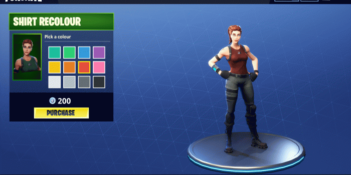 2560x1440 Concept: Shirt Recolour for default skins : FortNiteBR