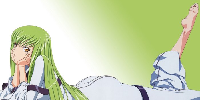 2560x1440 Download wallpaper 2560x1440 anime, green hair girl, cute, girl