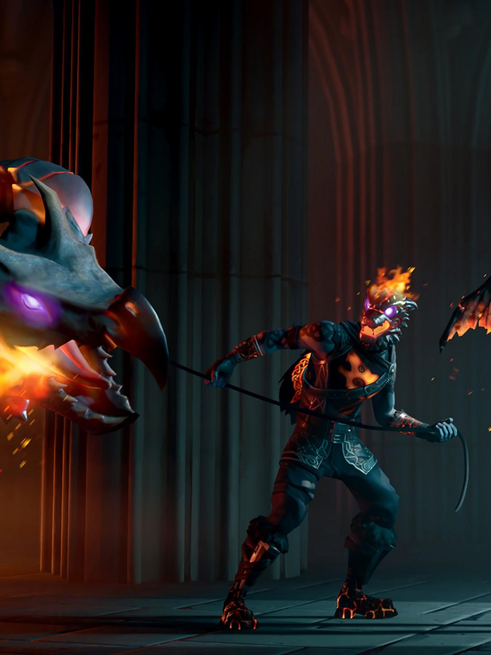 2048x2732 Fortnite Molten Battle Hound and Molten Valkyrie 4K Wallpaper #149