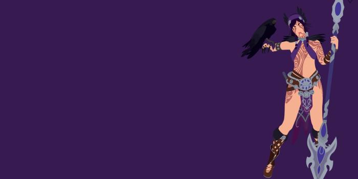 1920x1080 ArtStation - Smite | Morrigan Minimalist Wallpaper, Jay R