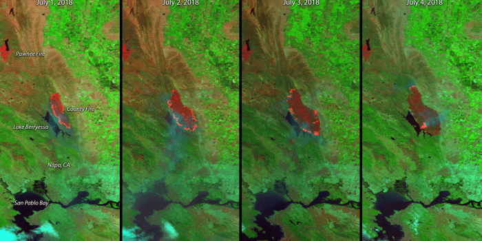 1920x1080 The Expanding County Fire in Northern California | NOAA National