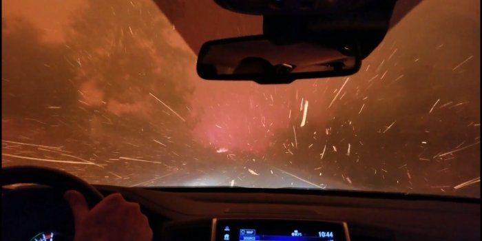 1920x1080 Watch This Harrowing Escape From Northern California Forest Fire