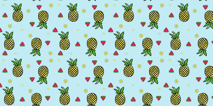 3000x3000 Pattern Fruit Tropical Pineapple Watermelon Lime - Free Stock Photos