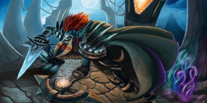 1332x850 Wallpaper wow, the robber, world of warcraft, horn, rogue, Troll