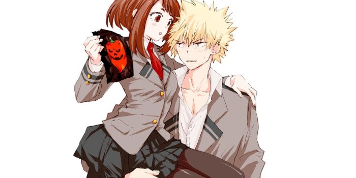 1332x850 Wallpaper Boku no Hero Academy, Uraraka Ochako, Bakugou Katsuki