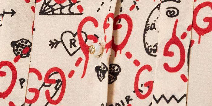1000x1334 Gucci White Ghost Blouse