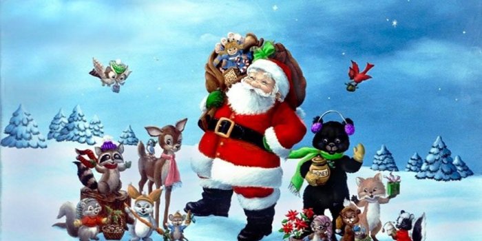 1024x768 Yellow Wallpaper: Santa Claus Wallpapers