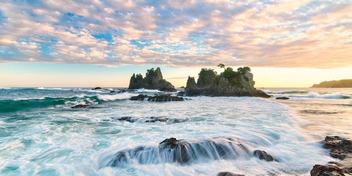 1920x1080 Sunrise On The Japanese Coast Beach Nature Hd Wallpaper | HD Beach