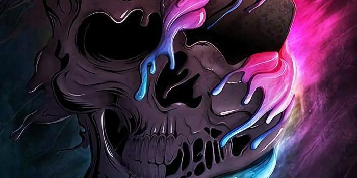 1080x1920 Colorful Skull | Wallpapers (for phones) ㊗ | Skull art, Skull