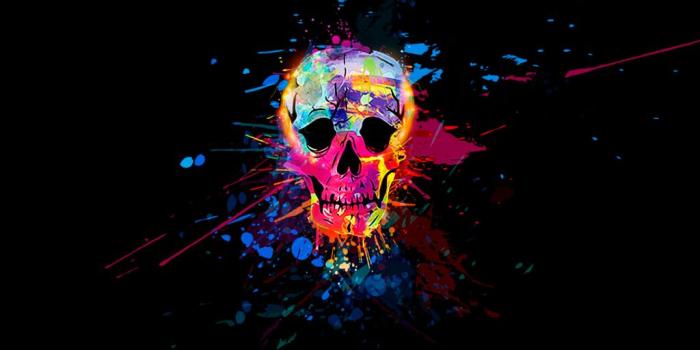 1024x1024 Free download Colorful Skull Desktop Backgrounds [1024x1024] for