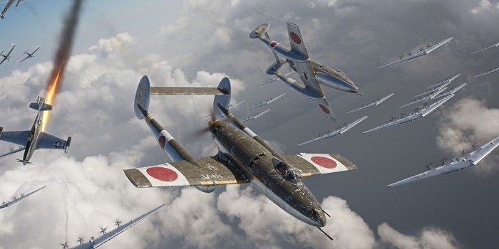 1332x850 Wallpaper fiction, war, fighters, bombers, Experimental Aircraft