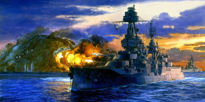 1332x850 Wallpaper Japan, art, artist, theatre, USA, Navy, battleship, the