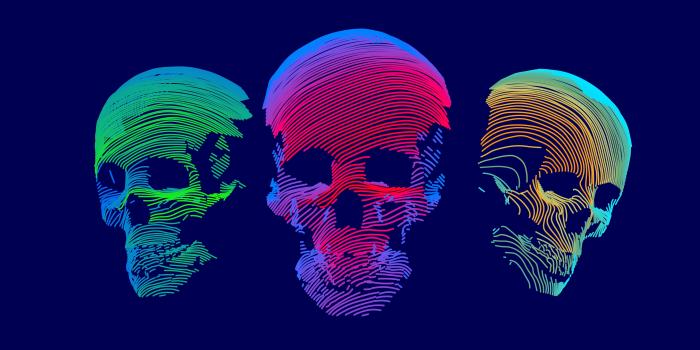 7680x4320 Wallpaper abstract, 3D, colorful, skull, 8k, Abstract #21287