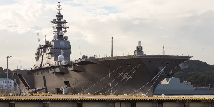 1920x1200 Download wallpapers helicopter carrier, JS Izumo, DDH-183, Japanese