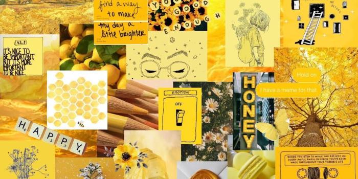 1234x777 Aléatoire — Here is a yellow laptop wallpaper i created.