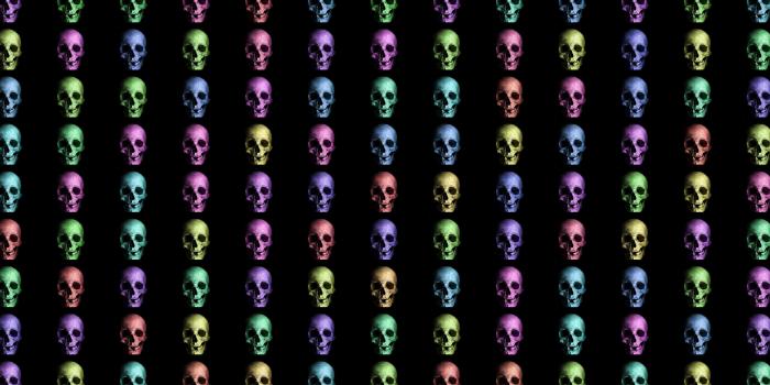 3840x2400 Download wallpaper 3840x2400 skull, colorful, texture 4k ultra hd 16