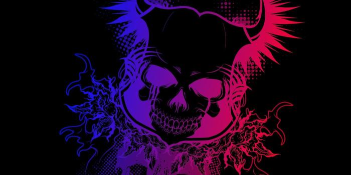 1920x1080 2979962 1920x1080 skull colorful gradient black dark devil wallpaper