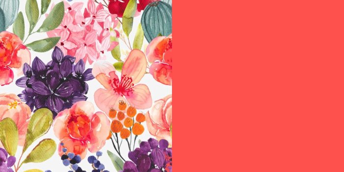 1200x800 cabinet paint color options - coral with the floral wallpaper